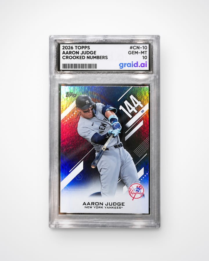 Aaron Judge, graded and slabbed by Graid Ai
