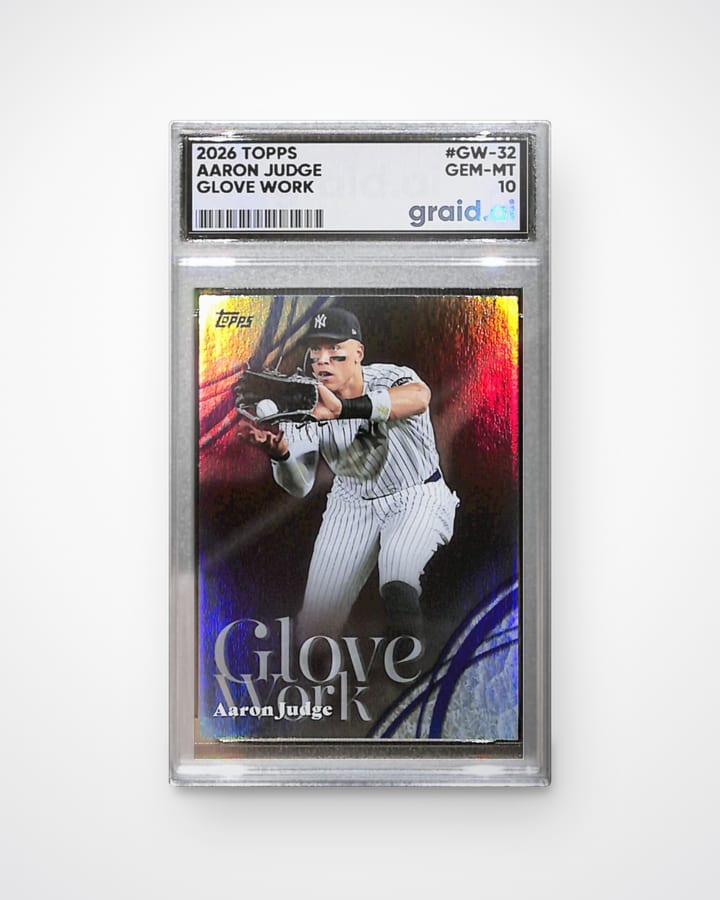 Aaron Judge, graded and slabbed by Graid Ai