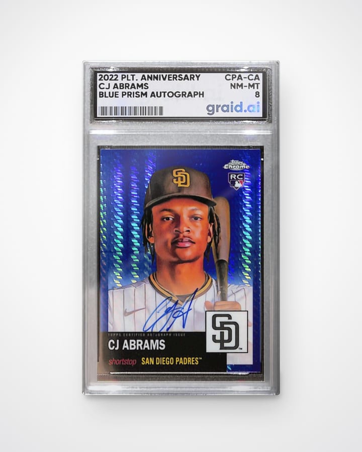 CJ Abrams, graded and slabbed by Graid Ai